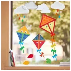Bastelset - Fensterbild Drachensteigen