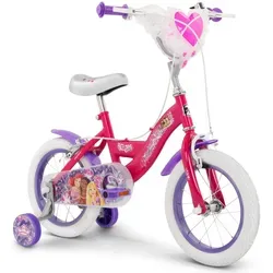 Huffy Disney Prinzessin 14 Zoll Fahrrad - Jugend- & Kinderfahrräder mit Stützrädern für hohe Stabilität – ideal für kleine Prinzessinnen, die das Fahren lernen, inklusive sicherer Handbremse und herzförmigem Korb für zusätzlichen Fahrspaß!