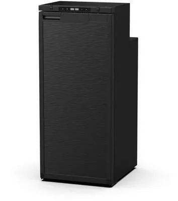 Carbest LR90L Kompressor-Kühlschrank 12/24V, 90L mit Gefrierfach - 12V Kompressor-Kühlschrank mit 91,4 L Volumen, LG Kompressor für effiziente Kühlung und stilvolles schwarz gebürstetes Design.