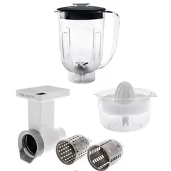 Ankarsrum Go Green Set - Gemüseschneider, Zitruspresse & Mixer - Küchenmaschinen Set mit vielseitigen Funktionen zum Raspeln und Reiben, ideal für gesunde Zubereitung von Gemüse. Manuelle Stromquelle für nachhaltigen Einsatz.