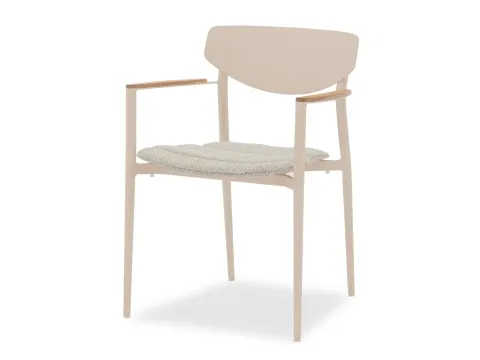 Zebra Hornet Stapelsessel light taupe - Gartenstühle mit stilvollem Design, stapelbar und ideal für den Außenbereich, perfekt für Terrassen und Gärten.