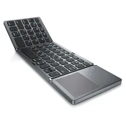 Aplic Wireless-Tastatur - Faltbares Mini Bluetooth Keyboard mit Touchpad - Kabellose Tastaturen, ultradünnes Design und faltbar für einfache Mobilität, perfekt für unterwegs oder im Home Office.