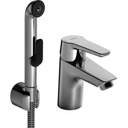 HANSA HANSAPOLO Waschtisch-Einhebelmischer - Moderne Badewannenarmatur mit Funktionsbrause in elegantem Chrom, ideal für ein stilvolles Badezimmer und einfache Handhabung.