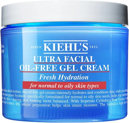 Kiehl's Ultra Facial Oil-Free Gel Cream 50 ml - Feuchtigkeitscreme für normale bis fettige Haut, spendet intensive Feuchtigkeit, reguliert die Talgproduktion und sorgt für ein gesundes Hautbild.