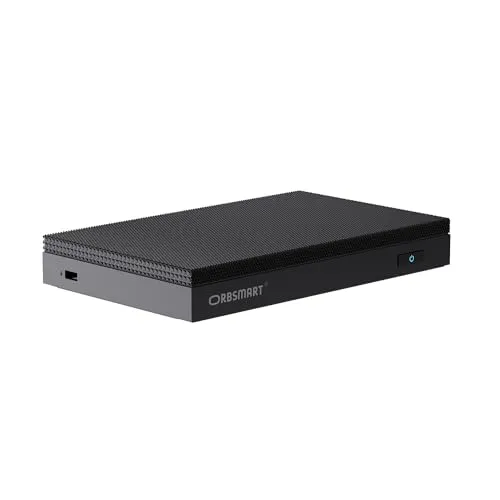 Orbsmart AW-16L Mini-PC - Kompakter Desktop-PC für Büro und Homeoffice mit Intel N150, 16 GB RAM, 512 GB SSD, lüfterlos und lautlos - ideal für reibungsloses Streaming und multitasking.