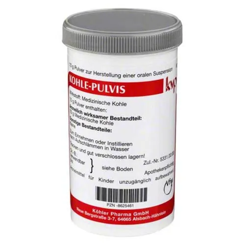 Kohle pulvis Pulver Inhalt: 10 g