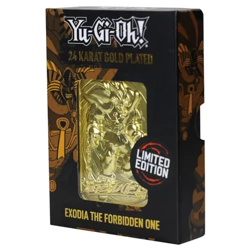 Fanattik KON-YGO26G Yu-Gi-Oh-Limited Edition 24 Karat vergoldetes Sammlerstück Exodia The Forbidden One