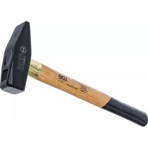 BGS-technic Schlosserhammer 856, 1000g Kopfgewicht, mit Hartholzstiel & Stielschutzhülse