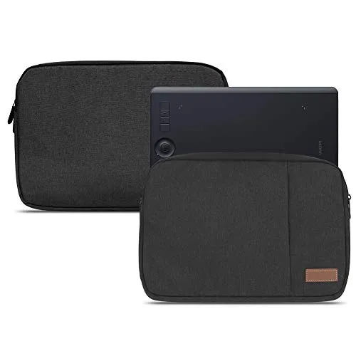 NAUC Grafiktablett Schutzhülle kompatibel mit Wacom Intuos Pro M PTH-660 PTH-650 Tasche Schwarz Grafiktablett Schutzhülle Hülle Cover Case