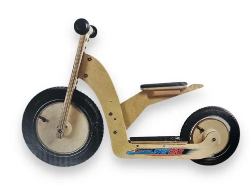 Acrobat Wooden StepBike: Holzroller & Laufrad in einem, mitwachsend, ab 3 Jahren