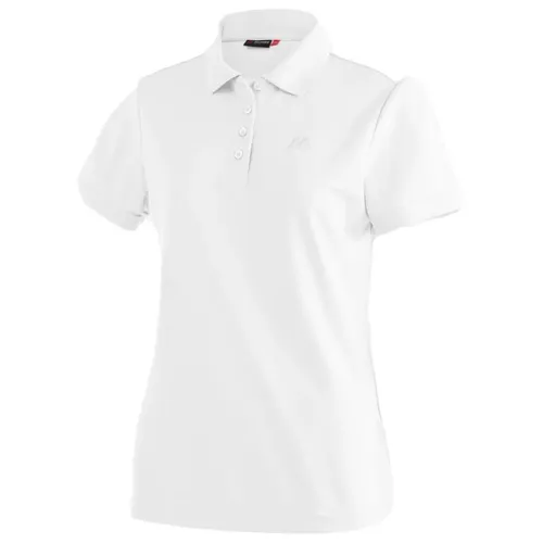 Maier Sports Damen Ulrike T-Shirt XXL - Weiss - T-Shirts Freizeit - Funktionelles Polo-Shirt für ausgedehnte Wandertouren, ideal für aktive Frauen.