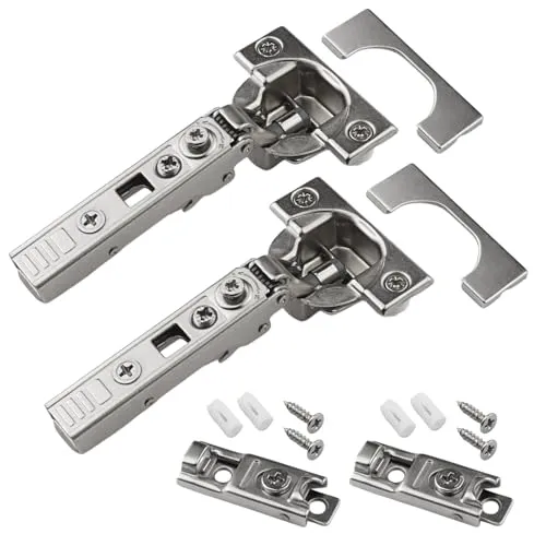 Scharnier Softclose für IKEA UTRUSTA und METOD Küche (2 Stück) - Hochwertige Scharniere für METOD Küchenschränke mit Soft-Close-Funktion für geräuschloses Schließen. Das Set enthält alles für eine einfache Montage und ist kompatibel mit den originalen UTRUSTA Scharnieren.