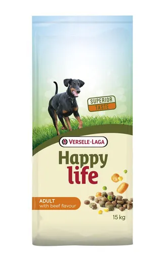 Happy-Life Adult Beef 15kg Hundefutter Trockenfutter Rind