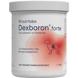 NutriLabs Dexboron forte 150 - Diätergänzungsfuttermittel für Hunde, unterstützt Bewegungsapparat und Regeneration mit Teufelskralle und Weihrauch