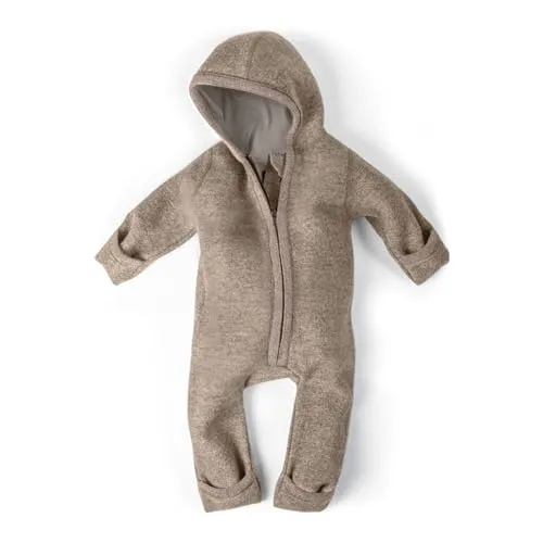 Ehrenkind® WALKOVERALL | Baby Wollwalk-Overall aus Schurwolle - Overalls für Baby-Mädchen, aus strapazierfähiger Merinowolle, ideal für maximale Bewegungsfreiheit und natürliche Wasser- und Schmutzabweisung.