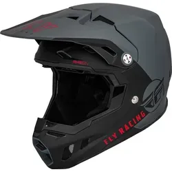 Fly Racing Formula CC Centrum, Motocrosshelm - Matt Grau/Schwarz - XS