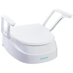 Dietz SmartFix Toilettensitzerhöhung mit Armlehnen 3-fach höhenverstellbar - Behinderten-Bedarf: Die 3-fach höhenverstellbare Toilettensitzerhöhung bietet Komfort und Sicherheit mit integrierten Armlehnen und einer belastbaren Sitzmulde bis 120kg.