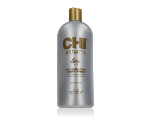 Farouk Chi Keratin Conditioner 946 ml - Drogerie-Conditioner für alle Haartypen, nährt intensiv und sorgt für gesunde, glänzende Haare mit Keratin-Reparaturformel.