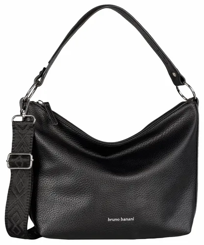 Bruno Banani Schultertasche Amalfi, Handtasche Damen Tasche Schulterriemen, schwarz
