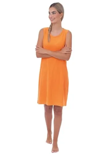 wewofashion Damen Badekleid Hauskleid Strandkleid Frottee by Otto Werner 048 Mandarin Gr. XL