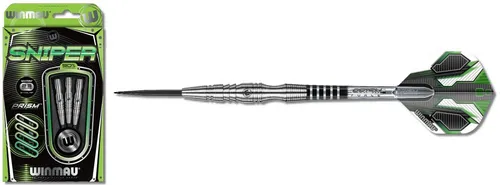 WINMAU Sniper 23g Profi Wolfram Steeltip Dartpfeile Set - Steel-Dartpfeile Set mit 90% Wolfram, bietet hervorragenden Grip und Kontrolle für präzise Würfe. Ideal für ambitionierte Spieler.