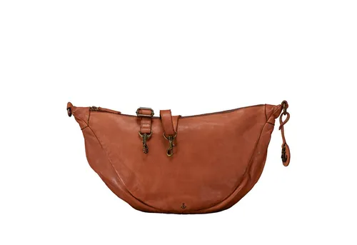 HARBOUR 2nd Umhängetasche Anchor-Love Alva - Umhängetasche aus 100% Leder in COGNAC, stilvoll und geräumig mit einer Breite von 47 cm - perfekt für den Alltag.