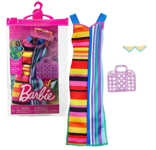 Barbie Puppenkleidung Colorful Stripes Barbie Puppen-Kleidung Mattel Trend Mode