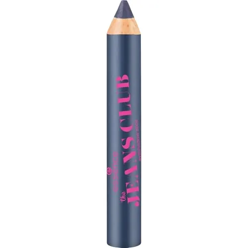 essence the JEANS CLUB eyeshadow stick, Kajalstift, Nr. 01, Blau, metallisch, vegan, ohne Mikroplastikpartikel, Nanopartikel frei, ohne Parfüm, 1er Pack (1.9g)