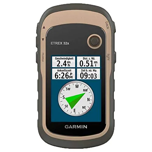 Garmin eTrex 32x - Robustes Wander-GPS mit vorinstallierter TopoActive Europa-Karte, wasserdicht und mit 25 Stunden Akkulaufzeit