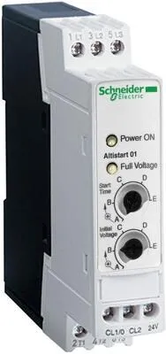 Schneider Electric ATS01 Sanftanlasser 3A - Motorstarter für Asynchronmotoren, ideal für einfache Maschinen mit Softstart-Funktion, sorgt für sanften Anlauf und schützt vor Überlastung.
