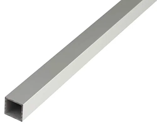 Alberts 473532 Vierkantrohr | Aluminium, silberfarbig eloxiert | 1000 x 20 x 20 mm