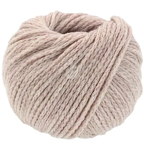 LANA GROSSA Cool Merino Big | Voluminöses Kettengarn aus klassischer Merinowolle | Handstrickgarn aus 90% Schurwolle & 10% Polyamid | 50g Wolle zum Stricken & Häkeln | 90m Garn FB 217