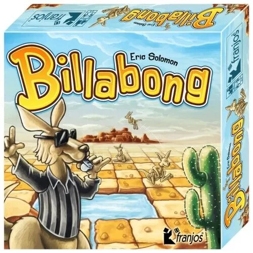 Billabong Strategiespiel - Gesellschaftsspiel für 2-4 Spieler, bei dem tierische Wettrennen im Raster stattfinden – ein spannendes Strategiespiel ohne Glücksfaktor!