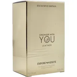 Giorgio Armani Emporio Stronger With You Leather 100ml Eau de Parfum - Herrendüfte mit intensiven Noten von Elemiharz, provenzalischem Lavendel und Leder für einen einzigartigen Duft, der Selbstbewusstsein ausstrahlt.
