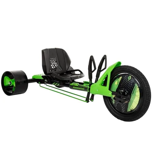 Huffy Green Machine 16-Zoll Drift Trike - Dreiräder für Kinder von 5 bis 8 Jahren, bietet aufregende 180-Grad-Drifts und ist ergonomisch gestaltet für maximalen Fahrspaß und Komfort.