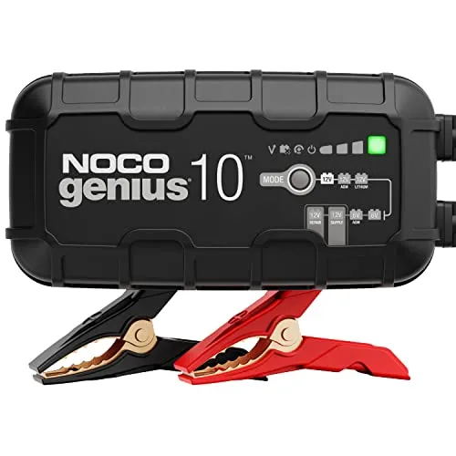 NOCO GENIUS10: 10A Intelligentes Batterieladegerät, 6V/12V Ladegerät, Erhaltungsladegerät und Desulfator mit Temperaturkompensation