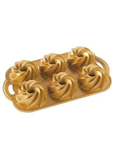 Nordic Ware Bräter Heritage Bundtlette Pan Guld