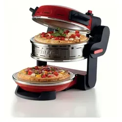 Ariete Doppelpizzaofen 0927 00 - 2-Pizza Elektroofen mit 2300 W, max. 32 cm Durchmesser, ideal für hausgemachte Pizza, rot