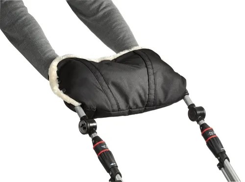 Hartan Kinderwagen-Handwärmer Mum - Made in Germany, schwarz - Sonstiges Zubehör für Kinderwagen, gefütterter Handwärmer für warme Hände beim Schieben, kompatibel mit allen gängigen Kinderwagen.