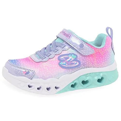 Skechers Mädchen Flutter Heart Lights Simply Love Sneakers - Sneaker für Mädchen mit leuchtenden Herzen, bequemer Slip-On-Stil und gepolsterter Zwischensohle für optimalen Komfort.