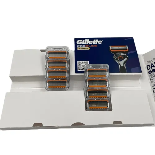 Fusion 5 ProGlide Power Rasierklingen für Männer - 8 Stück mit FlexBall Technologie - Herren Rasierklingen mit 5 präzisen Klingen für eine sanfte Rasur. Die FlexBall Technologie passt sich perfekt an Konturen an und sorgt für ein gründliches Ergebnis.