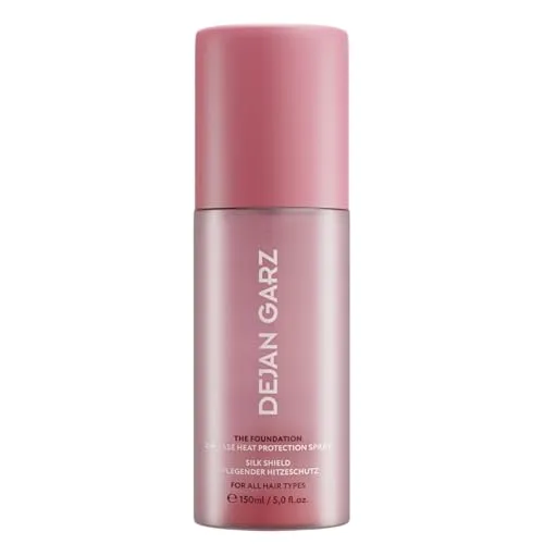 Dejan Garz Hitzeschutz Spray – The Foundation – Optimaler Schutz bis 220 °C - Das Hitzeschutzspray schützt deine Haare zuverlässig vor Hitzeschäden beim Styling. Mit Dimeticonen und Arganöl für geschmeidigen Glanz und Pflege. Ideal für alle Haartypen und Hitzestylings.