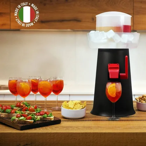 Sprizzer Nero: Perfekte Spritzmaschine in 5 Sekunden - Sonstige Gastronomieartikel – Genieße deinen Aperol Spritz in nur 5 Sekunden, ganz ohne Strom! Elegant, langlebig und ideal für Zuhause oder Gastronomie.