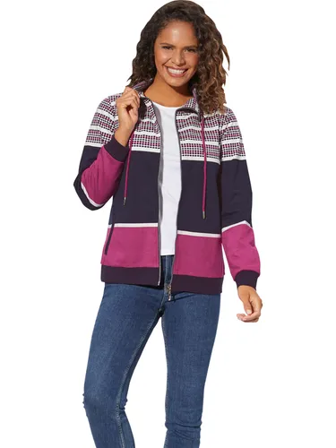 WITT WEIDEN Sweatjacke in Pink/ Dunkelblau/ Grau, Größe 48, bunt, Damen