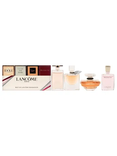 Lancôme Best Of Lancôme Fragrances EDP Geschenkset - 4 edle Düfte: Idole EDP 5 ml, La Vie Est Belle EDP 4 ml, Trésor EDP 7.5 ml, Miracle EDP 5 ml, ideal als Geschenk für Duftliebhaber