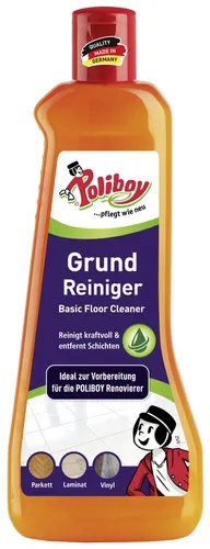 Poliboy Grundreiniger 500 ml - Bodenreiniger für streifenfreie Sauberkeit, entfernt hartnäckige Verschmutzungen und ist ideal für alle Bodenarten.