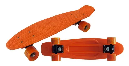 StreetSurfing Beach Board - Orange Cruiserboard - Cruiserboard für Street Surfing, leicht und wendig, ideal für coole Tricks und Spaß am Strand.