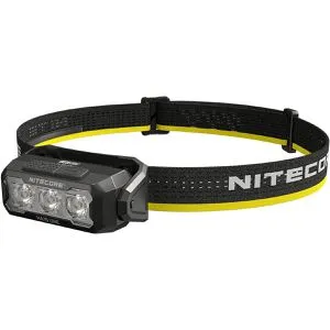 Nitecore Stirnlampe HA15 UHE LED, 400 Lumen, USB - Stirnlampen mit extrem robustem IP66-Gehäuse, 400 Lumen Lichtleistung und integriertem Rotlicht. Ideal für Outdoor-Aktivitäten und lange Leuchtdauer von bis zu 114 Stunden.