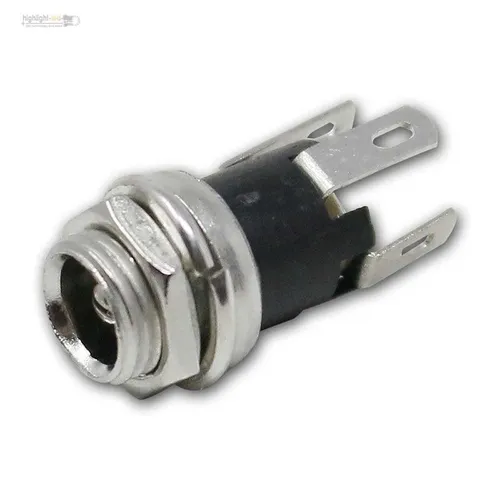 DC-Einbaubuchse für Hohlstecker 2,5x5,5mm, Buchse Einbau Kupplung Steckdose
