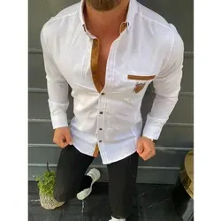 Megaman Langarmhemd Shirt Hemd Freizeithemd Business Hochzeit Klassisch Herren Hemden Stretchhemd Größe in L Weiß